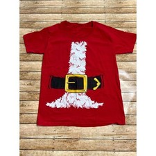 Boys Santa Christmas Tshirt Small 8