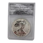 2006 P Reverse Proof American Silver Eagle Anacs Rp70 Dcam Toned First Strike