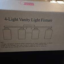 Wall Light, 4-Light Modern Matte Black Wall Sconce with Clear Glass Shades