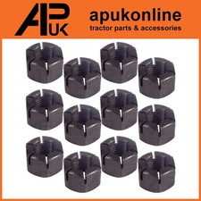 12x Castle Conrod Nut 7/16" for Ford TW5 TW10 TW15 TW20 TW25 TW30 TW35 Tractor