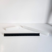 Architectural Scale Ruler 12 Inch Aluminum Architect Black Silver