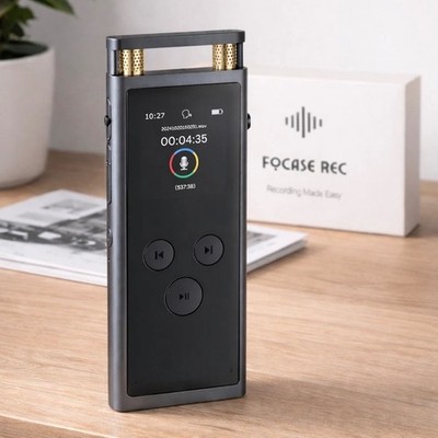 FoCase 64Gb DIGITAL VOICE RECORDER + VOICE TO TEXT TRANSCRIBE Ai GPT DIKTIERGERÄT 