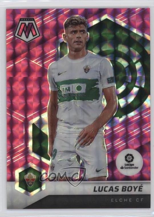 2021-22 Panini Mosaic La Liga Pink Mosaic Prizm 21/25 Lucas Boye #37 10qq