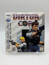Virtua Cop (Sega Saturn, 1995) Not for Resale, Disc and Sleeve. Tested