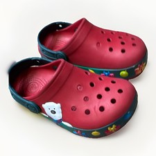 RARE! LIGHT UP  CROCS Christmas Size 1Y  Kids...