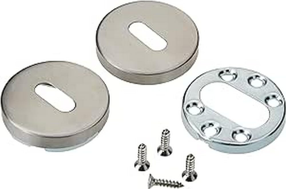 Bricard 67020 Coppia di rosette in acciaio inox Tempo camera da letto (y1r)