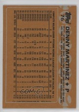 1988 Topps Blank Front Dennis Martinez Denny Martinez #76 0kb5