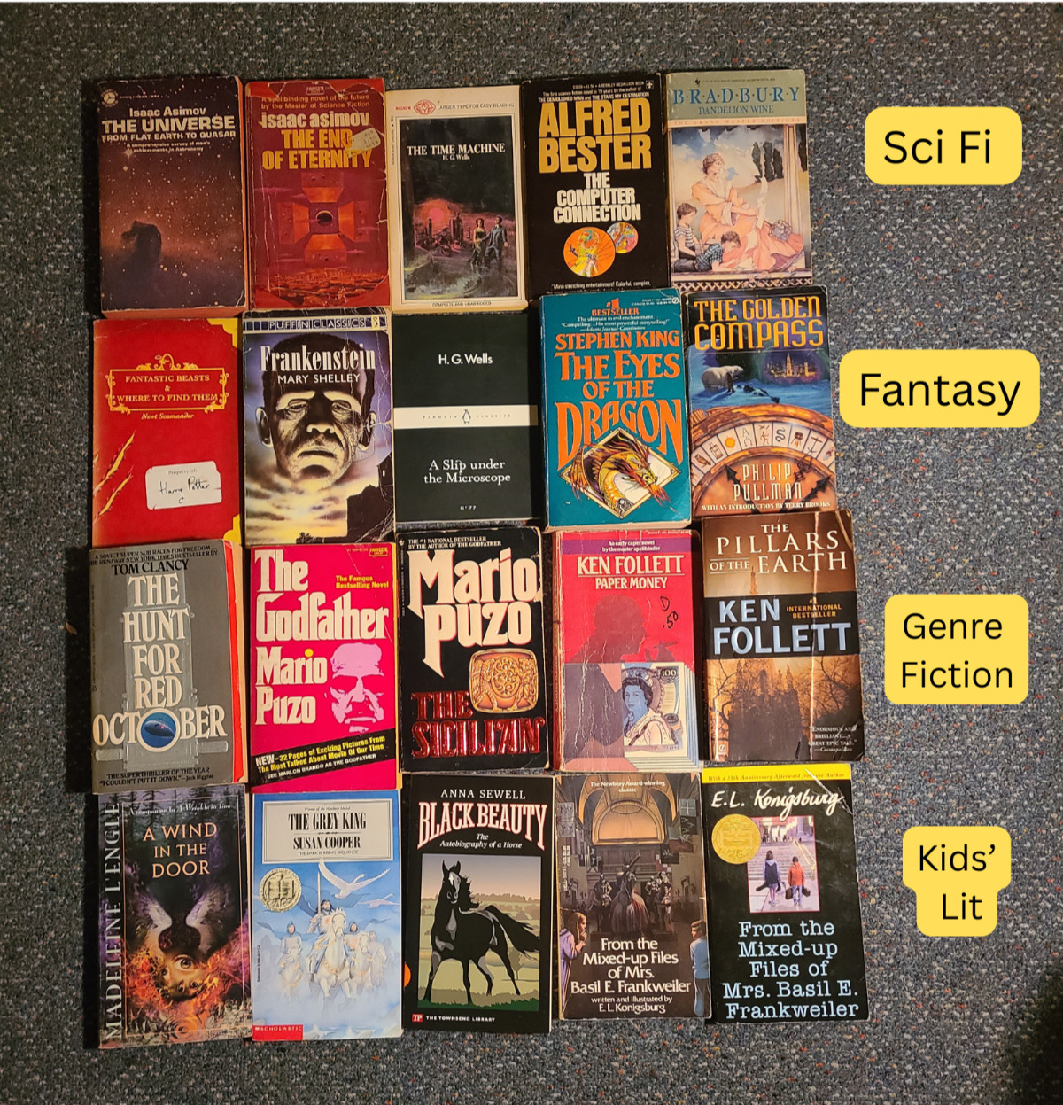 Vintage Paperbacks PICK YOUR OWN Set of 10 Classic Literature Dickens Steinbeck