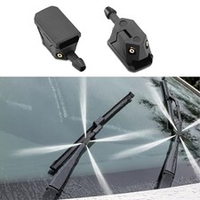 2 PCS Front Windshield Washer Nozzles, 4 Holes Car Windshield Washer Wiper Arm