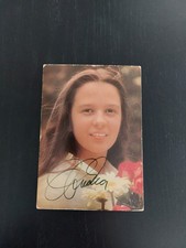 Karta z autografem AK Andrea Jürgens Piosenkarka Muzyka Róża dla Ciebie