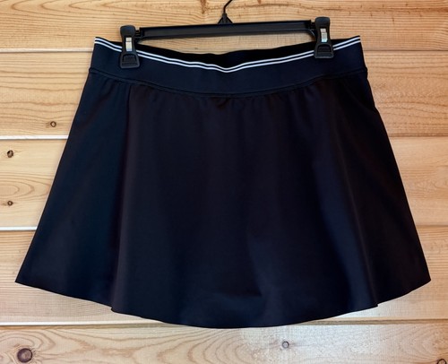Athleta Size Large Ace Advantage High Rise Tipped 13.5” Skort Black Regular
