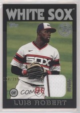 2021 Topps 1986 Topps Baseball Relics Black 104/199 Luis Robert #86R-LR 08jk