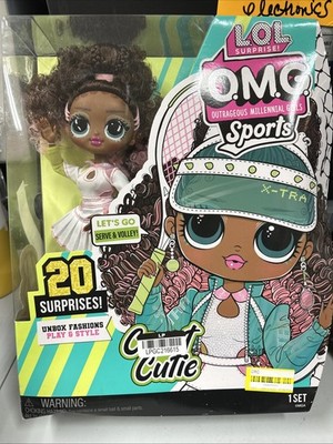 L.O.L. SURPRISE! OMG SPORTS SERIES COURT CUTIE DOLL, UNBOX 20 SURPRISES!