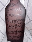Wooden Wine Bottle Wall Art Decor - 5 o'clock Somewhere - 15" tall - Used — photo 2