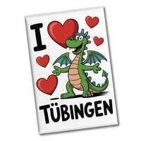 I Love TüBingen GrüNer Drache Souvenir Souvenir Magnet