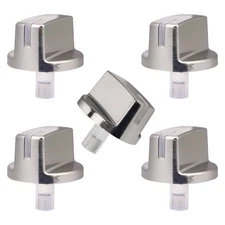 D-shaft design 5pcs Burner Stove Control Knob Replacement for Gas Cooktop