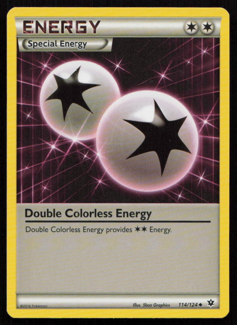 Double Colorless Energy 114/124 Uncommon Fates Collide Pokemon Lightly Played
