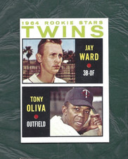 1964 Topps baseball card #116 Tony Oliva Minnesota Twins NM+/OC Rookie HoFer. rookie card picture