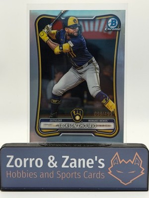 2026 Bowman Chrome Jackson Chourio #19 Refractor /499 Brewers