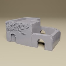North Africa Small House 4 - wargaming terrain Bolt Action, Flames of War