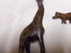Teak Wood Hand Carved Animals--Giraffe--Rhino--Display Nice  — photo 7