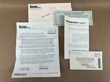 Vintage 1954 Hoedown magazine subscription and stock holder letter