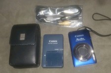 Canon PowerShot ELPH 100 HS Digital Camera Blue 12.1 MP 4X Zoom W/ SD Card