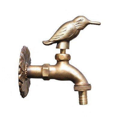 Tierfigur Wasserhahn Tiermotiv antiker Gartenwasserhahn rostfrei für Garten,