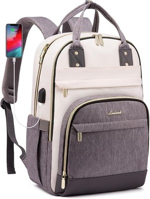 Damen Rucksack 15,6 Zoll Laptop Schulrucksack  Schultasche Anti-Diebstahl, Be...