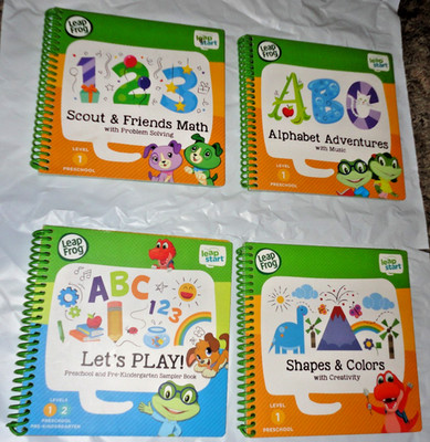 LOT 4 LEVEL 1 Preschool BOOKS LEAPFROG LEAPSTART 3D INTERACTIVE LEARNING SYSTEM