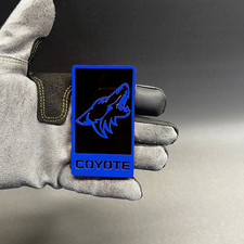 Coyote Badge Emblem fits mustang Grill / Trunk Angry Aggressive Racing Blue