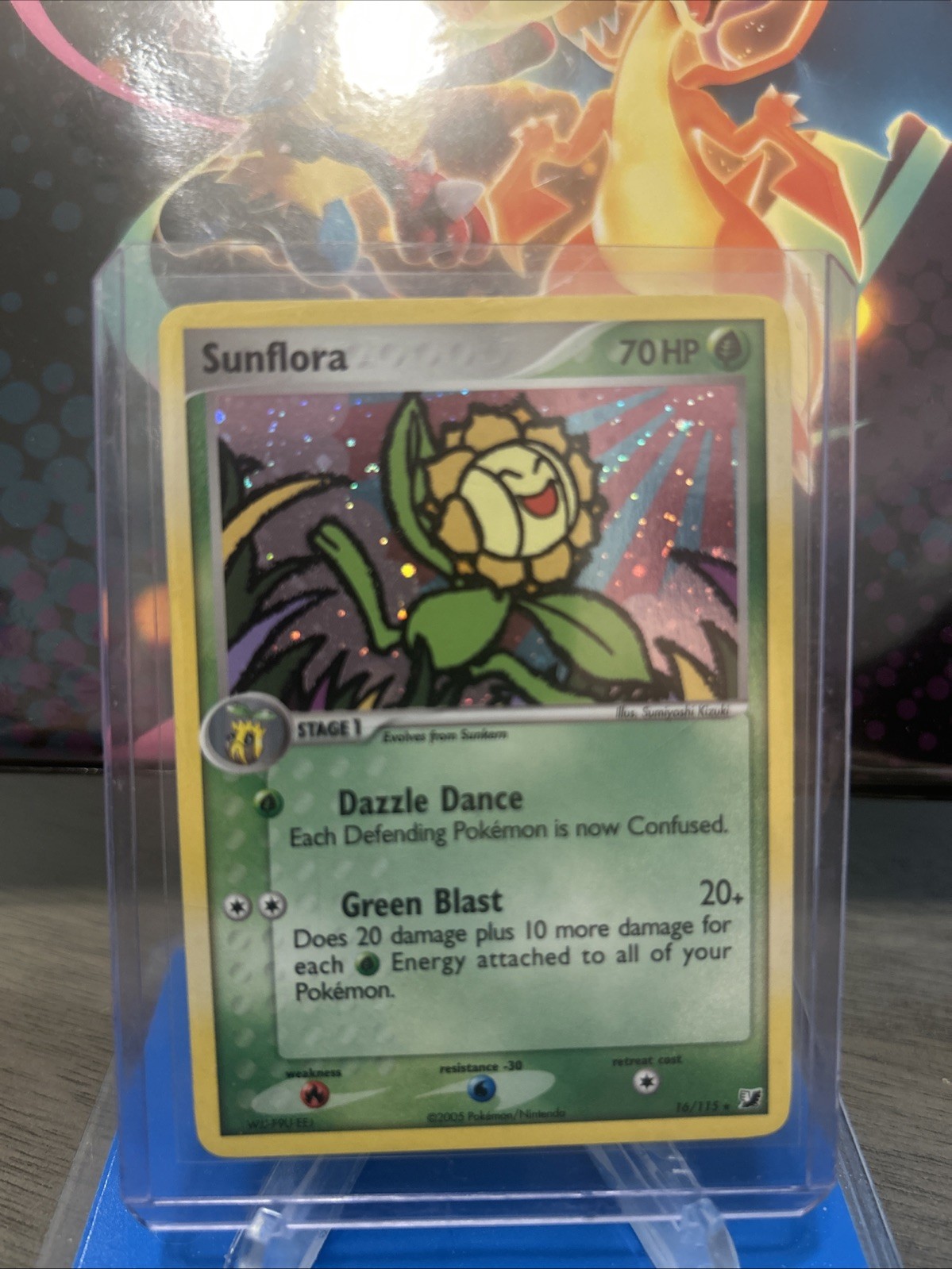 Pokémon Sunflora Stamped Unseen Forces Card 16/115 EX Unseen Forces Holo Rare