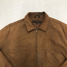 VINTAGE 90s Tommy Hilfiger Leather Suede Bomber Jacket M Coat Review Description