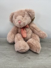 Russ Berrie CHAMPAGNE Teddy Bear 19" Pink Plush Stuffed Animal HAC11