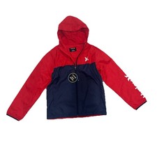 Hurley Jacket Youth Boys Windbreaker size Large Red  Blue