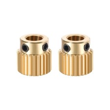 Brass Drive Gear Extruder Wheel 26 Teeth 5mm Bore 2pcs