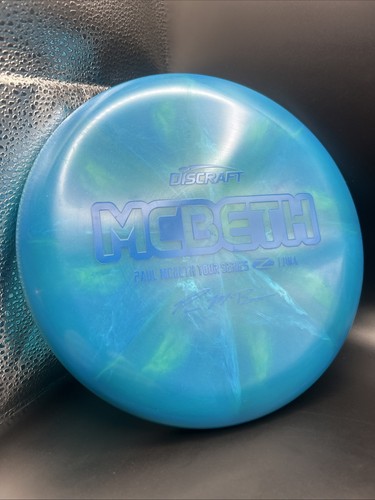 Discraft 2020 Tour Series Luna Z Swirl Paul McBeth Rare Blue On Blue 170-172 New - Picture 2 of 4