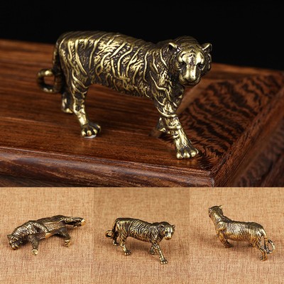 Handarbeit Messing für Tiger Figur Blickfang Wohndeko Artikel für Sammler