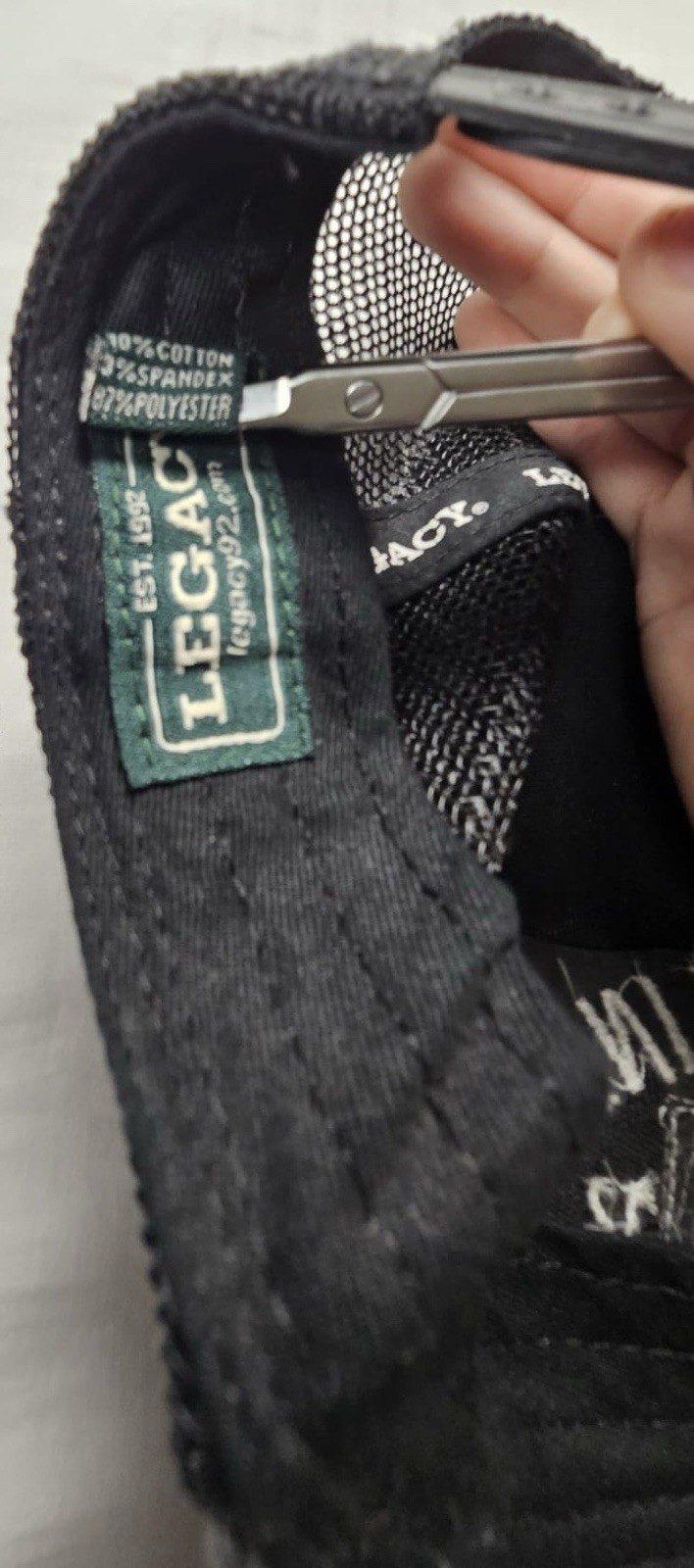 Nine Line Apparel Gray Solid Mesh Snap Back Truck… - image 6