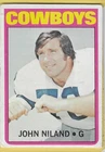1972 Topps High Number 3rd Series John Niland Cowboys #329 VG