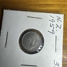 New Zealand 3d Three Pence 1959 (Elizabeth II) Coin — photo 2