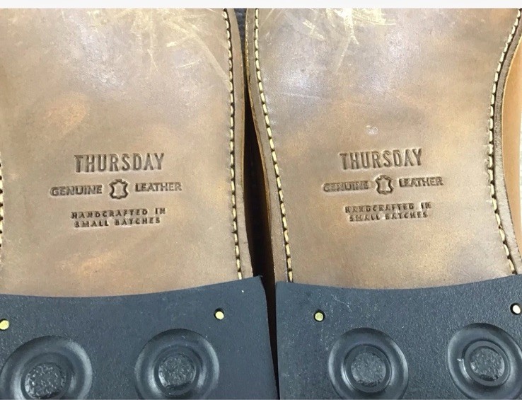 Thursday Boot Co. Handsewn Loafer Men Shoes Size 11.5 Lace up Boat Deck Leather