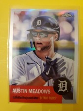 2022 Topps Chrome Platinum Anniversary Refractors #49 Austin Meadows - Tigers