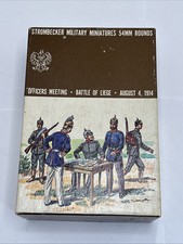 STROMBECKER MILITARY MINIATURES 54mm Officers Meeting Battle of Liege Set 1510