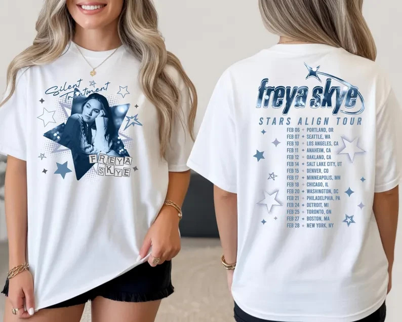 SET YOU FREE TOUR 2006 Tシャツ Mサイズ Freya Skye Silent Treatment Tee, Stars Align Tour 2026 Festival