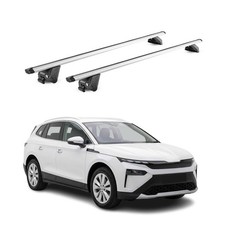 Dachträger für Skoda Elroq 2024-2026 100kg Aluminium Silber 2x ABE