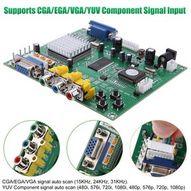 GBS-8200 CGA EGA VGA YUV to VGA Converter 24-bit A/D for Arcade Game Consoles 