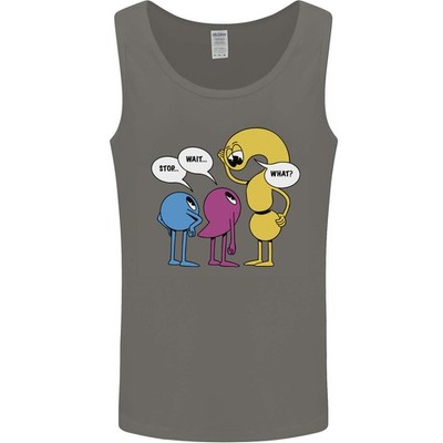 Stop Wait What Lustig Satzzeichen Englisch Lit Herren Tanktop