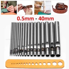 Round Hollow Hole Punch Tool Cutter Leather Craft Watch Bands Belts Canvas Paper