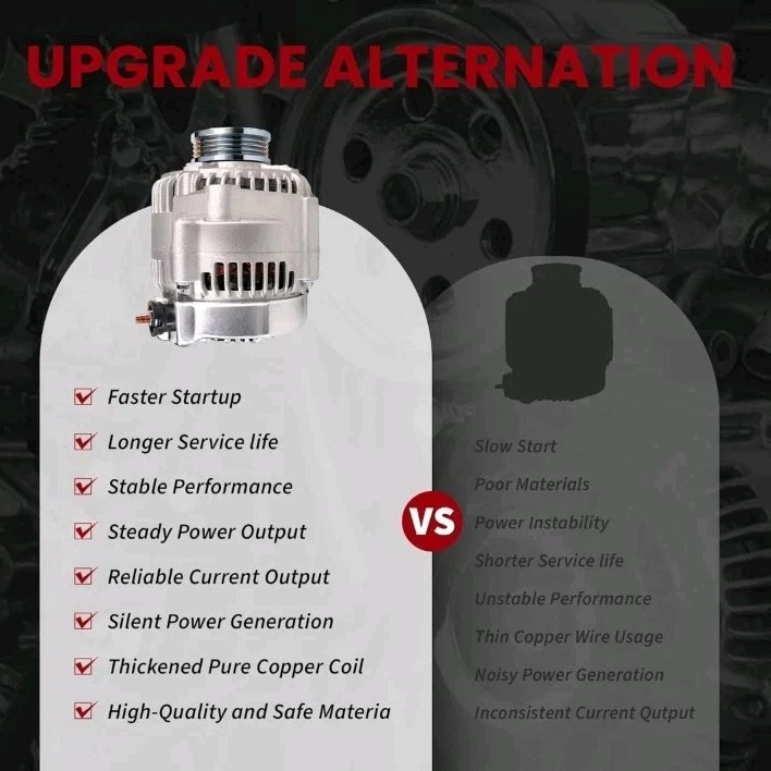 Alternator for/Toyota Yaris S 2007-2009; Yaris Base 2007-2012; Yaris L,LE... - Image 4 of 4